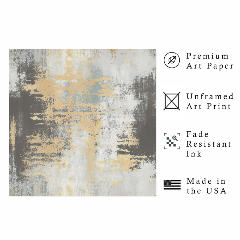 «Abstract Elemental Flow», reproduction d'art non encadrée, H 12 po x l 12 po