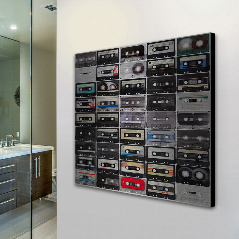 " Cassette Rows ", 24" H x 24" W x 1.5" D