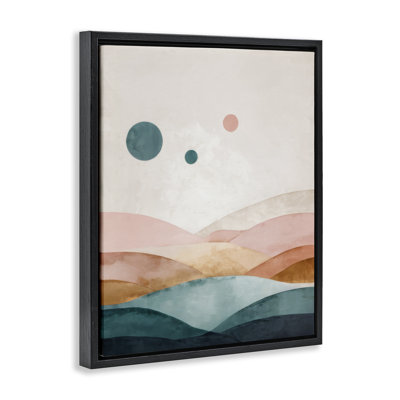 "Spheres Above Desert", art mural par Denise Dundon