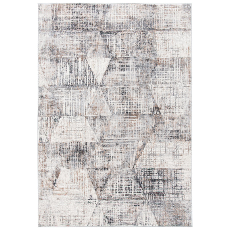 Shivan 100 Performance Abstract Rug, Rectangle 5'1" x 7'6"