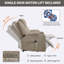 Fauteuil inclinable en polyester avec fonction Power Lift, mécanisme de mouvement robuste avec vibration à 8 points avec fonction de massage et soutien lombaire avec fonction de chauffage, avec port USB et ports de type C, acier inoxydable avec porte-gobelets-2002313775