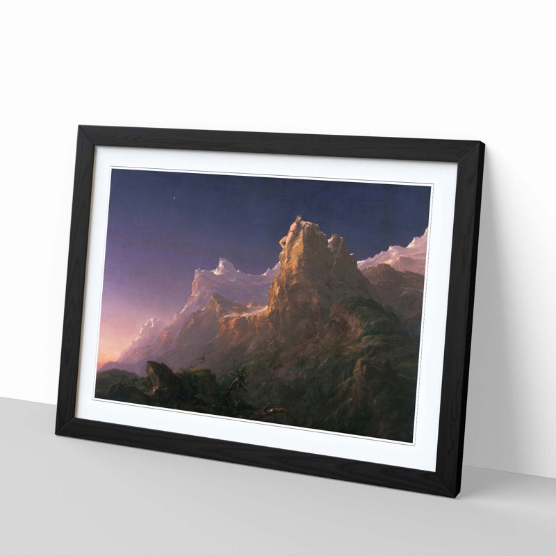 Prometheus Bound by Thomas Cole Framed Photographic - Framed Print, Black