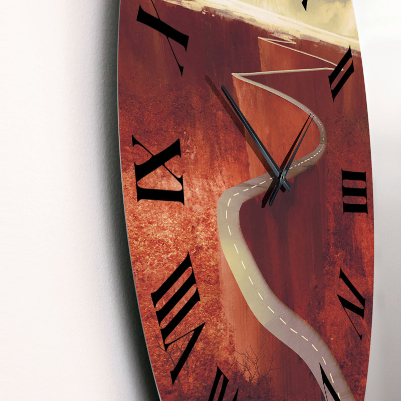 Horloge murale industrielle Scenic Drive, Grand