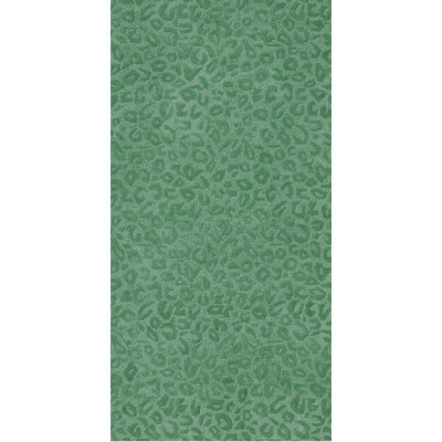 Leopardess Jade Green Hand-Tufted Responsible Wool Rug