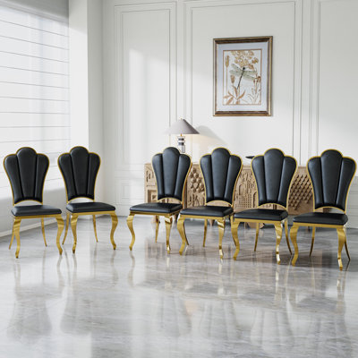 Chaise d'appoint rembourrée en similicuir