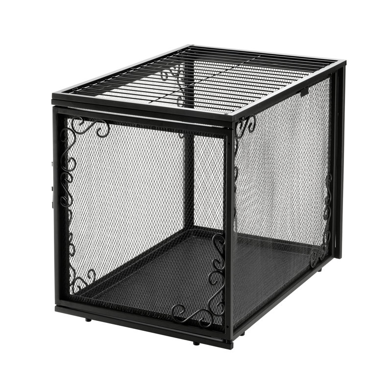 Caisse pour animaux en filet, Noir, Petit (H 20 po x l 17 po x P 24 po)