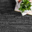 Tapis noir tissé à la main Damita-1667832413