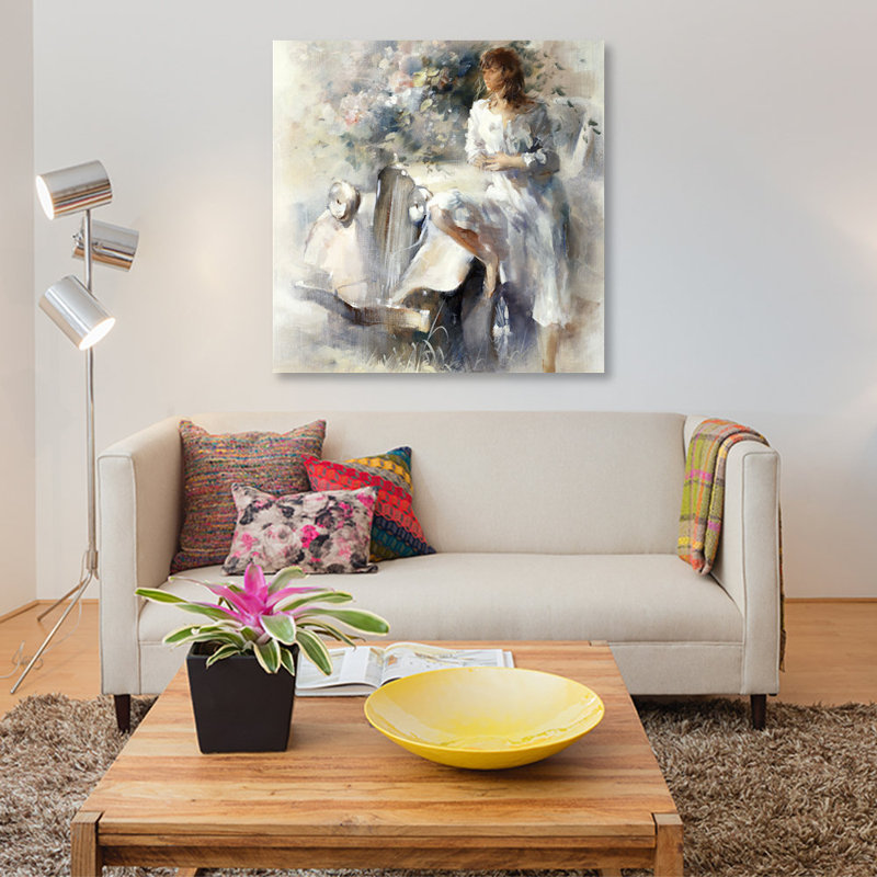 Nostalgie par willem haenraets - estampe numérique sur toile tendue avec châssis, H 26 po x l 26 po x P 1,5 po, Pas de tapis
