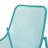Stackable Outdoor Chairs, Mesh Seating, Angled, 26"W 22.04"D 26"H, Teal Color Chair , Weather-, 26"X22.04"X26
