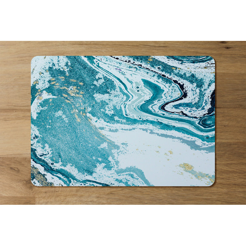 Rutha Polyester, Wood Abstract Rectangle Placemat