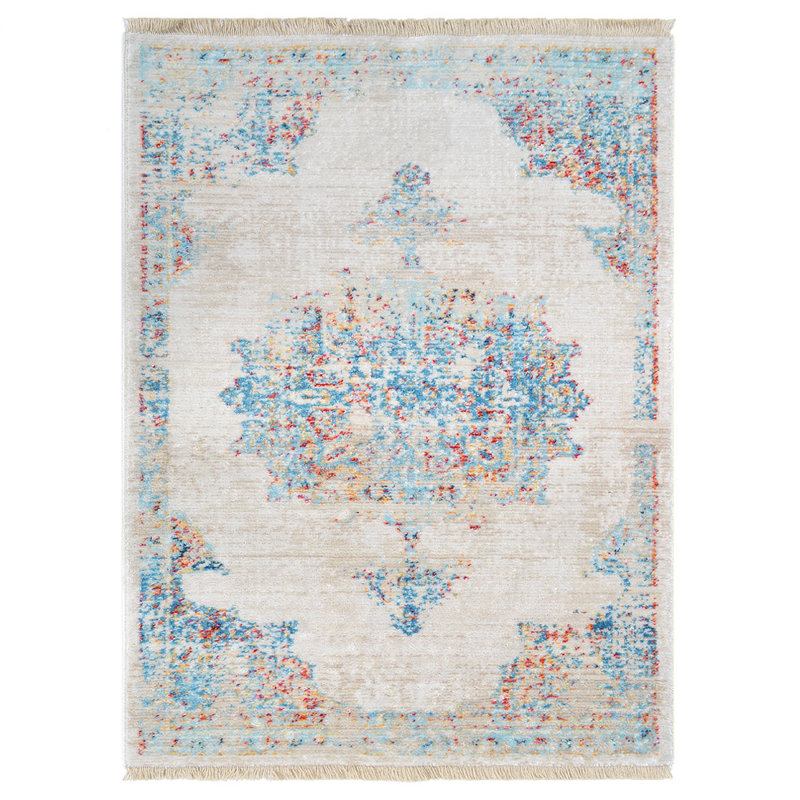 Crayton MACHINE MADE POLYESTER AREA RUGS  - Rectangle | Multicolor, Oriental Design, Area Rugs for Living Room, Bed Room