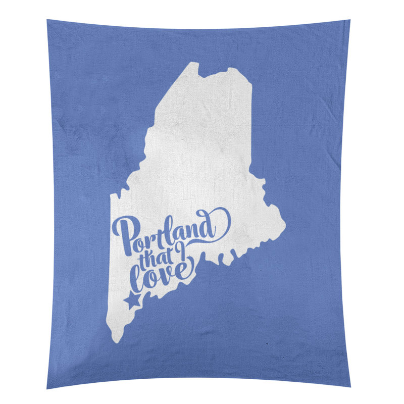 Tapisserie Portland Maine, H 27,5 po x l 37,5 po, Bleu