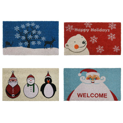 Dulac Non-Slip Christmas Outdoor Doormat