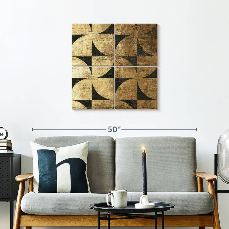 Art déco IV, H 26 po x l 26 po