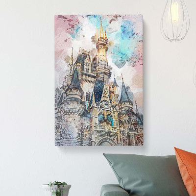 Magic Kingdom In Orlando Florida - Wrapped Canvas