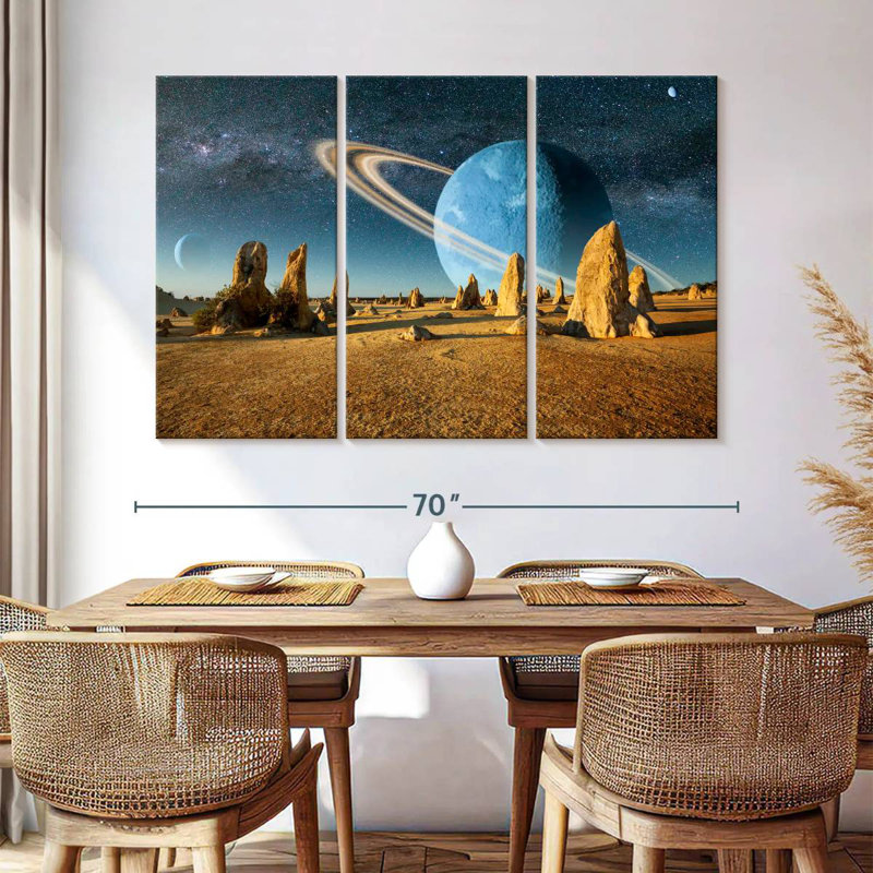 Oberle Barren Alien Planet, 32" H x 50" W