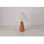Lampe de table de style moderne Mid-Century 18,11 pouces avec base en similicuir orange -865515933-865515934