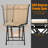 All Weather Outdoor Foldable 360 Degree Swivel Chair With Iron Frame