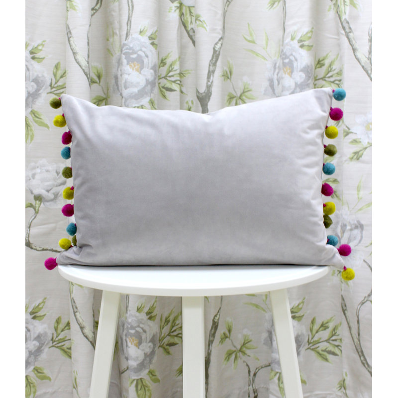 Fiesta Rectangular Scatter Cushion, Dove/Pink/Blue