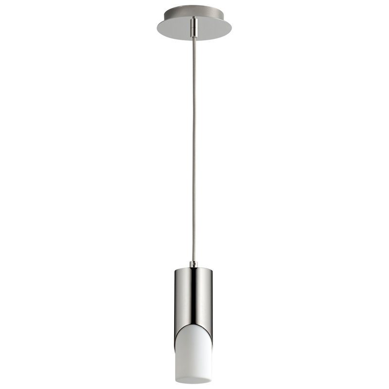 Gator 1 - Light LED Single Pendant, 129.25" H x 5.88" W x 5.88" D, Polished Nickel
