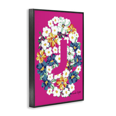 Art floral giclée encadrée noire par Hannah Louise Byatt