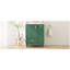 Meuble-lavabo 24 po avec lavabo, armoire de salle de bain avec tablette de porte, tiroir profond, panier coulissant à 2 niveaux, structure en bois massif et panneau de fibres à densité moyenne, un paquet, vert