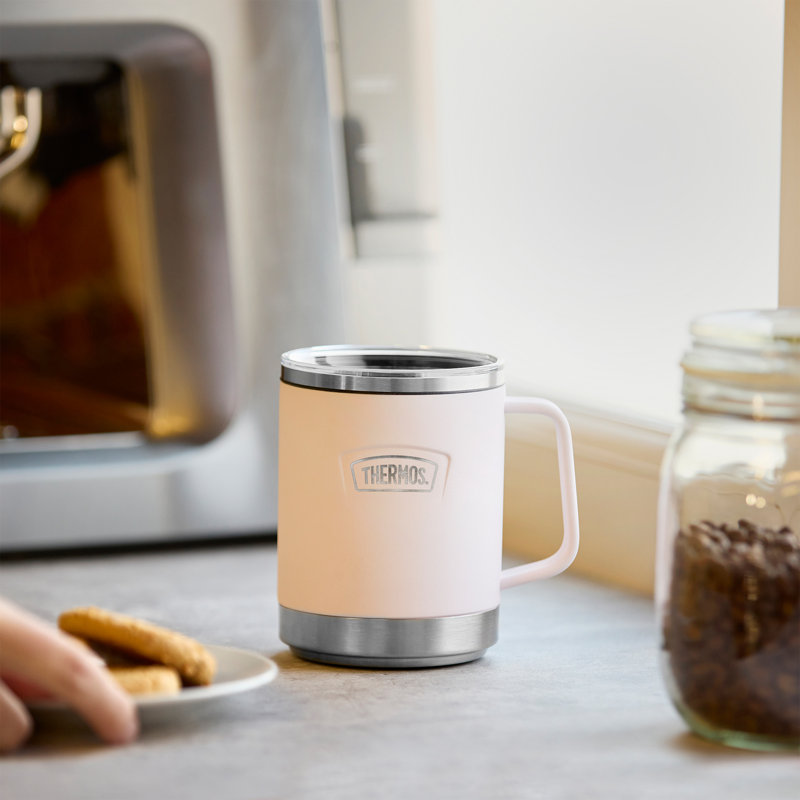 Stainless Steel Coffee Mug, Pink