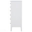 Commode blanche à 8 tiroirs