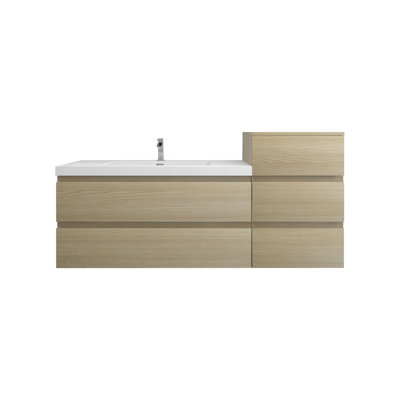 Ensemble de meuble-lavabo mural simple 61 po Moreno Bailey