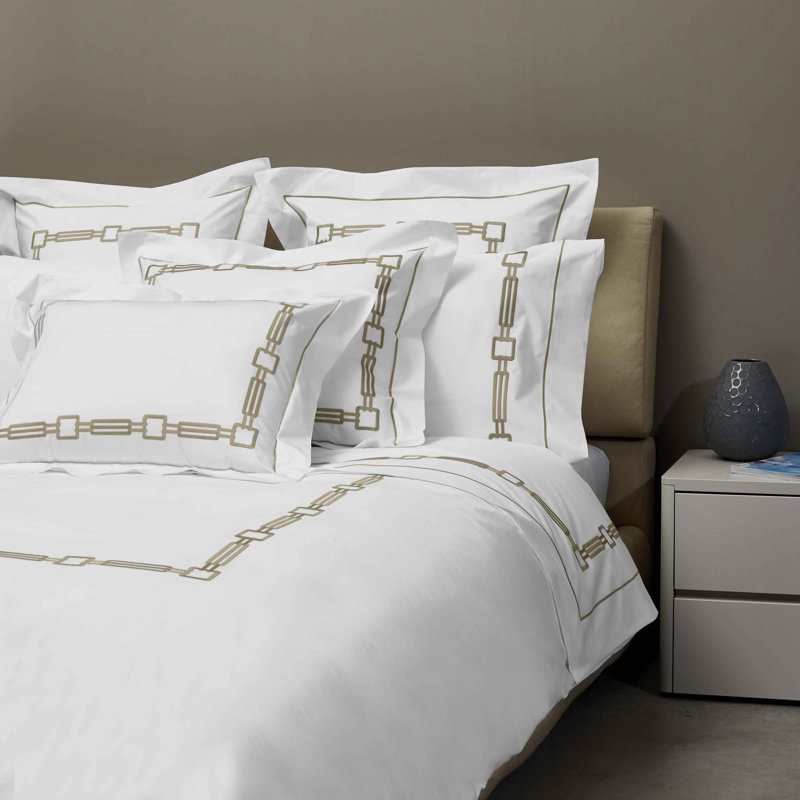 Retro Flat Sheet, King Flat Sheet, Taupe