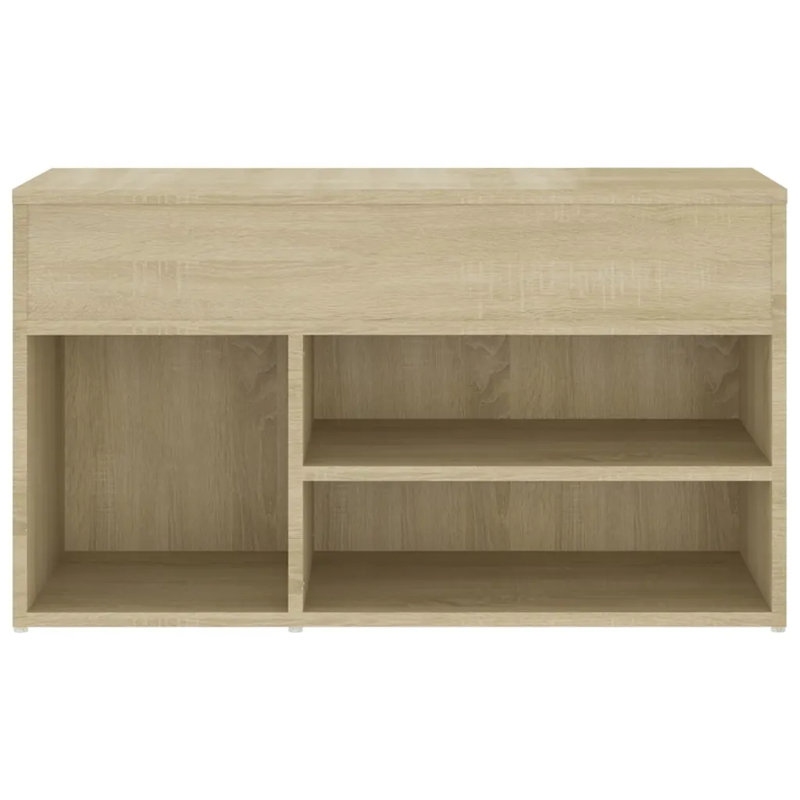 5 Pair Shoe Storage Bench, Sonoma Oak