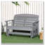 Banc oscillant extérieur en PEHD pour 2 personnes Outsunny