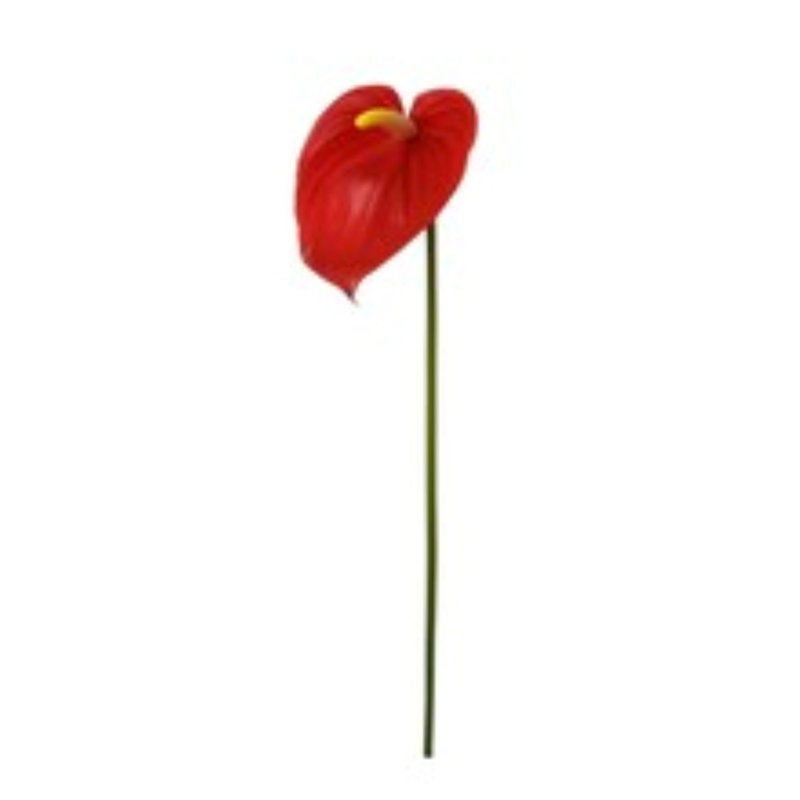 Red 29 inch Anthurium- 4 Pack, Faux Floral for Vase Arrangements and Home Decor