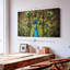 «Fierce Blue Peacock Wall Art» sur toile-1319202306