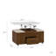 Table basse relevable moderne avec 4 tabourets pour le salon Table de salle à manger extensible 1 rangement caché + 2 tiroirs peu encombrants