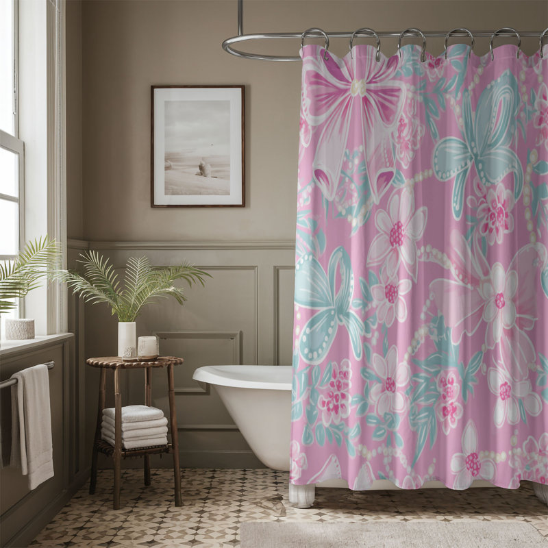 Rideau de douche standard 1 pièce Elegant, H 74 po x l 71 po