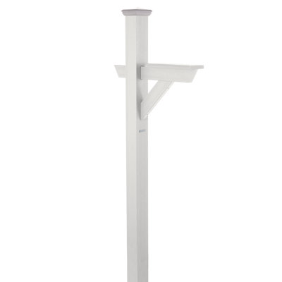 Eggers 5.3 in. W x 76.8 in. H Square Standard Post with Newspaper Holder