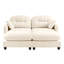 Canapé modulaire Elmsforde avec tissu chenille et dossier capitonné-1786402311