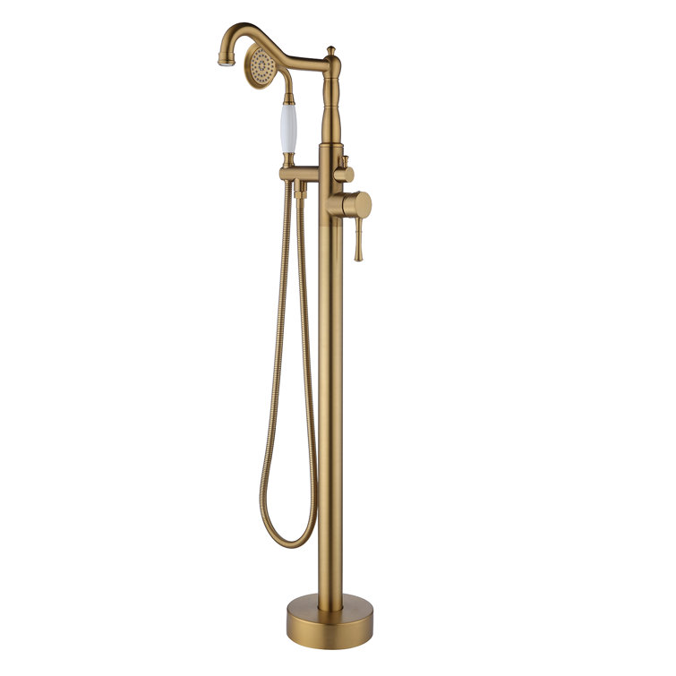Floor Tub Spout with Diverter