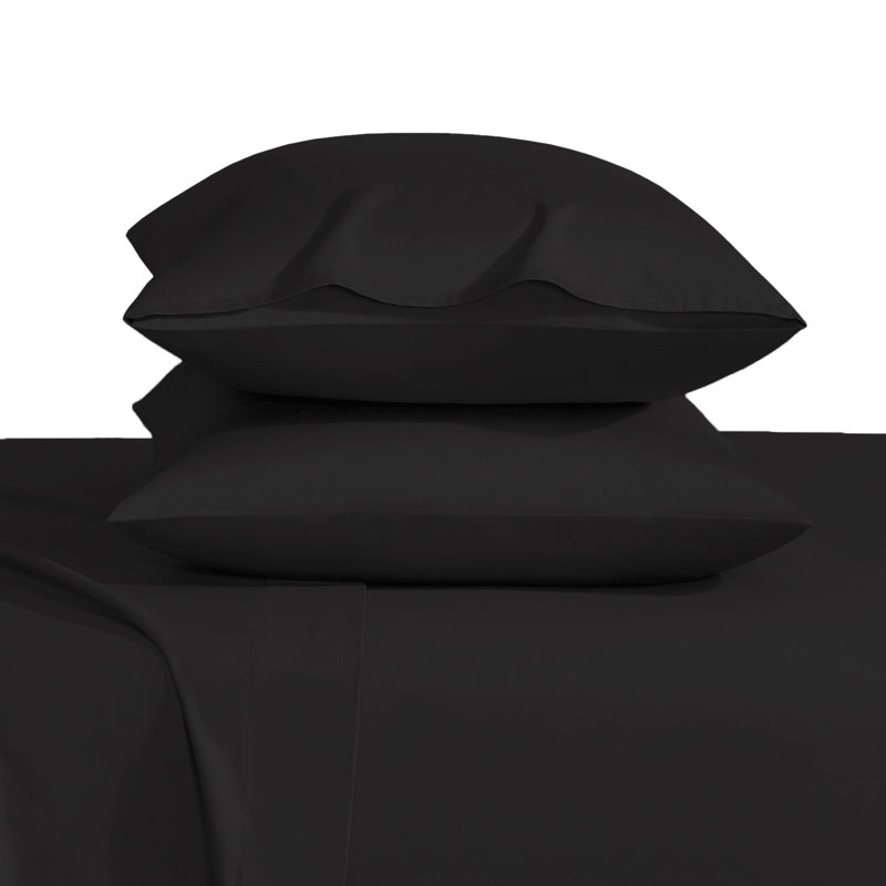 Microfiber Pillow Cases – Soft & Breathable (Set of 2), Black