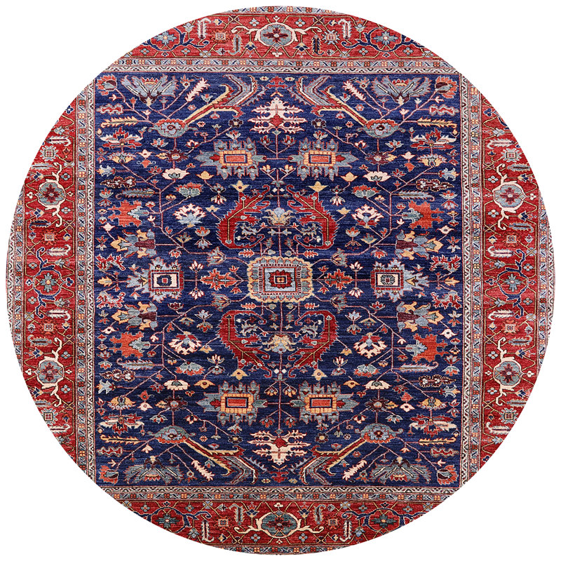 Oriental Indoor Rug, Round 4'