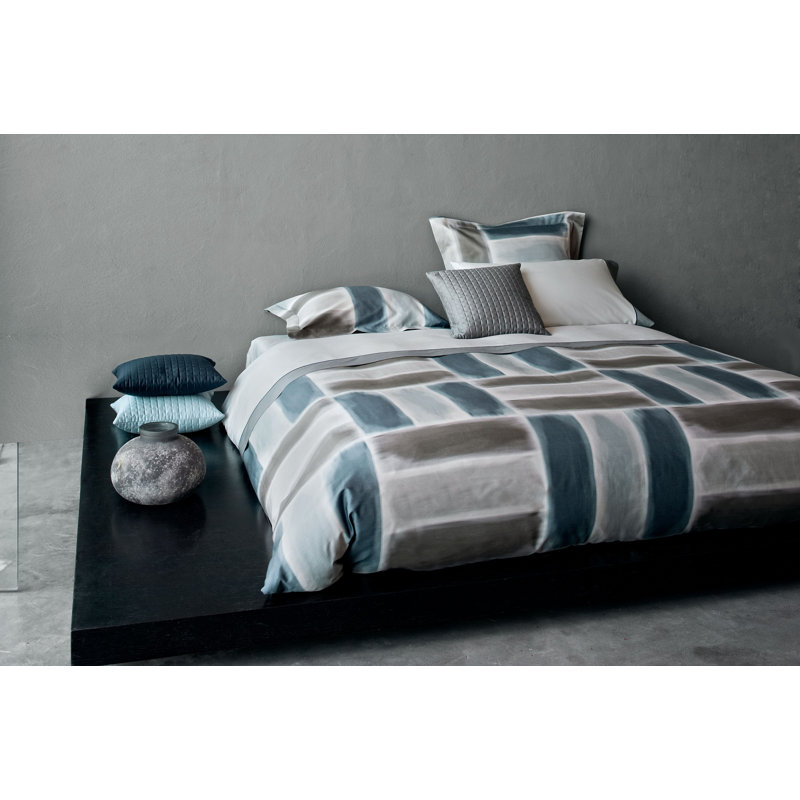 Gouache Sham, Standard Sham, Blue