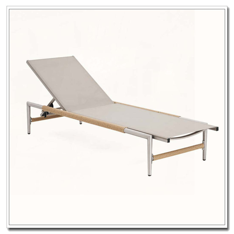 Outdoor Patio Aluminun Chaise Lounge, 1