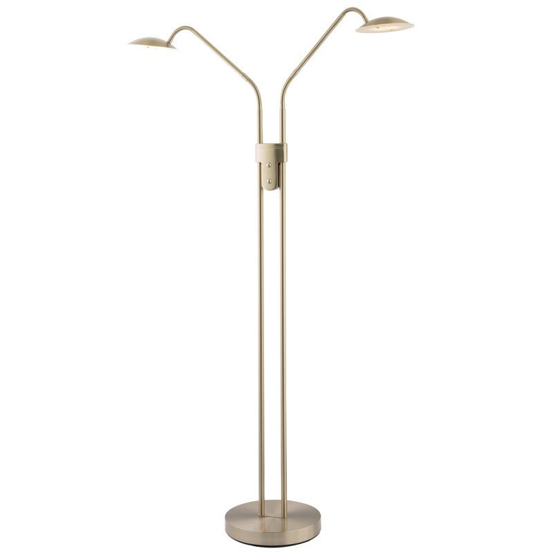 160cm LED Task Floor Lamp, Silver