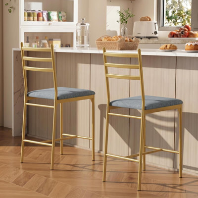 Counter Stool with Metal Frame