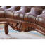 Banc rembourré en cuir véritable American Leather