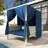 57.5" Outdoor Patio Daybed With Curtains-405734862