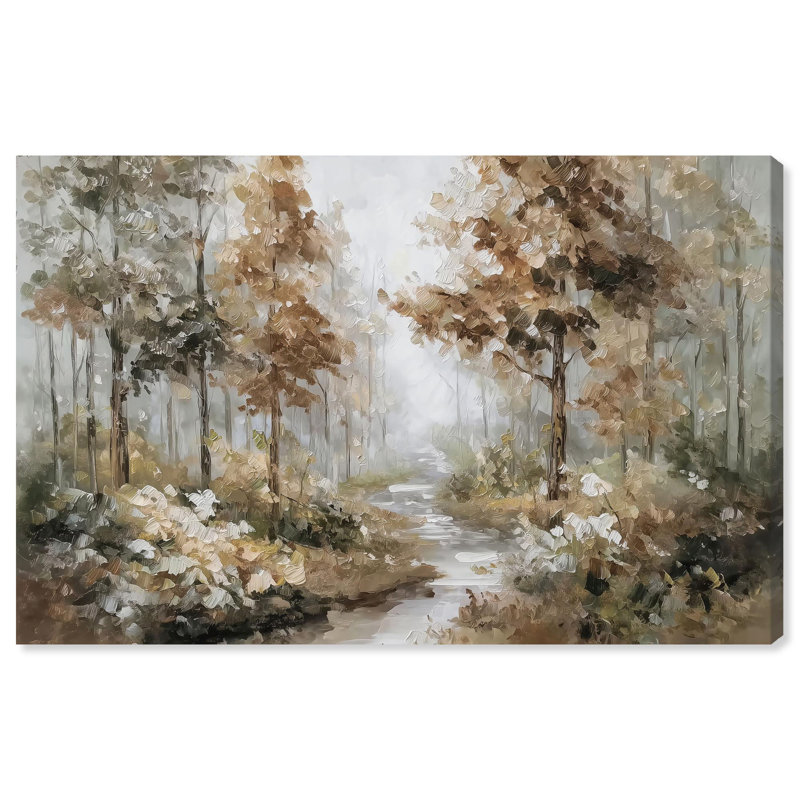 «Forest Path II», reproduction d'art sur toile par Art Remedy, H 30 po x l 45 po, Toile tendue avec châssis
