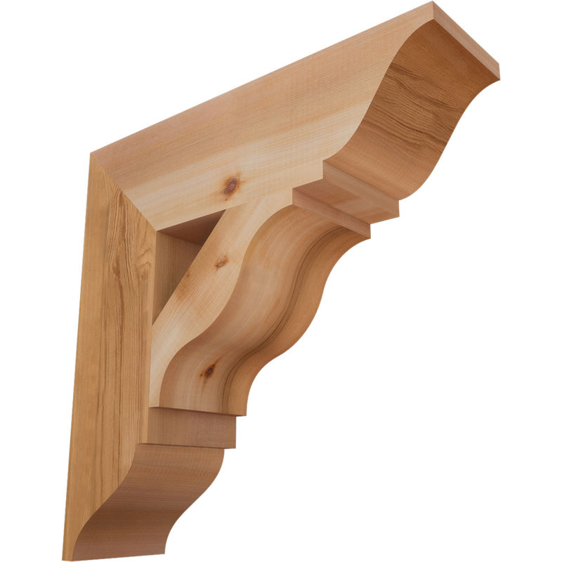 Support traditionnel Funston, H 20 po x l 5,5 po x P 20 po, Cèdre rouge de l'Ouest, Lisse