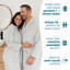 Cotton Blend Mid-Calf Bathrobe with Pockets-1541242467-1541242492